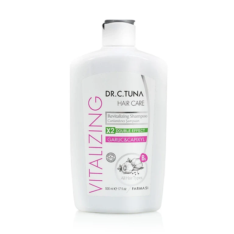 Dr. C. Tuna Vitalizing Regeneráló sampon fokhagymával és capixyllel - 500 ml